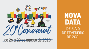 Banner 20º Conamat inscrições