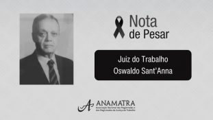 Nota de pesar pelo falecimento do juiz Oswaldo Sant’Anna							