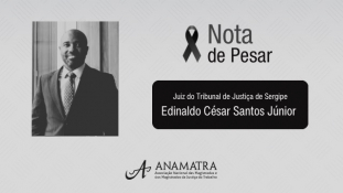 Nota de pesar pelo falecimento do juiz Edinaldo César Santos Júnior							