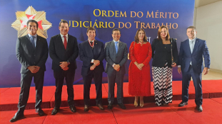 Ex-presidentes da Anamatra, Luciana Conforti e Guilherme Feliciano recebem a Ordem do Mérito Judiciário do Trabalho							