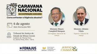 Caravana Nacional da Cooperação Judiciária chega a Minas Gerais							